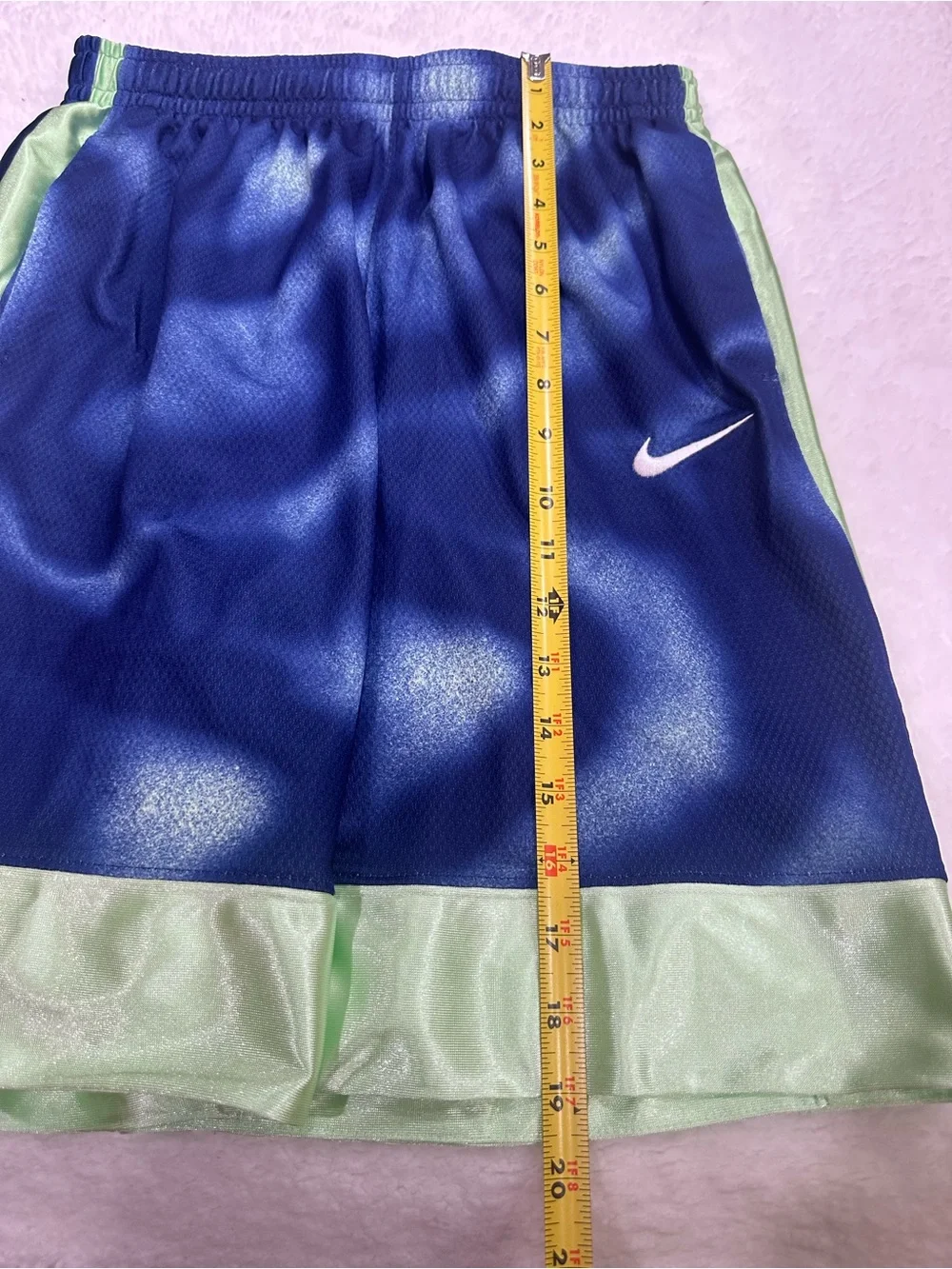 Boy’s Blue and Green Nike Dri-FIT Shorts